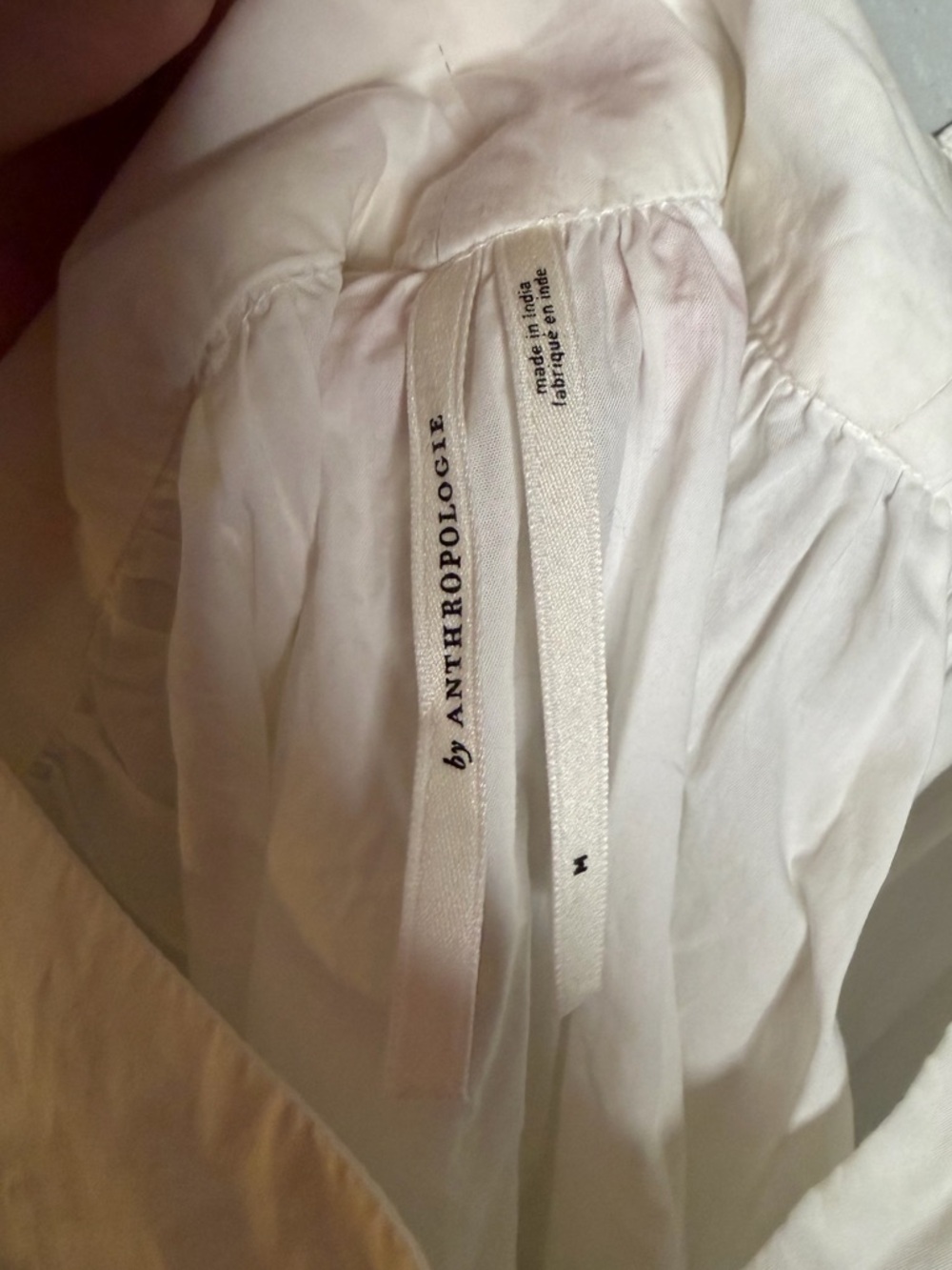 Anthropologie white Button-Front Mini Dress - Picture 5 of 6